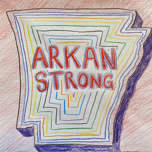 drawing of arkansas state